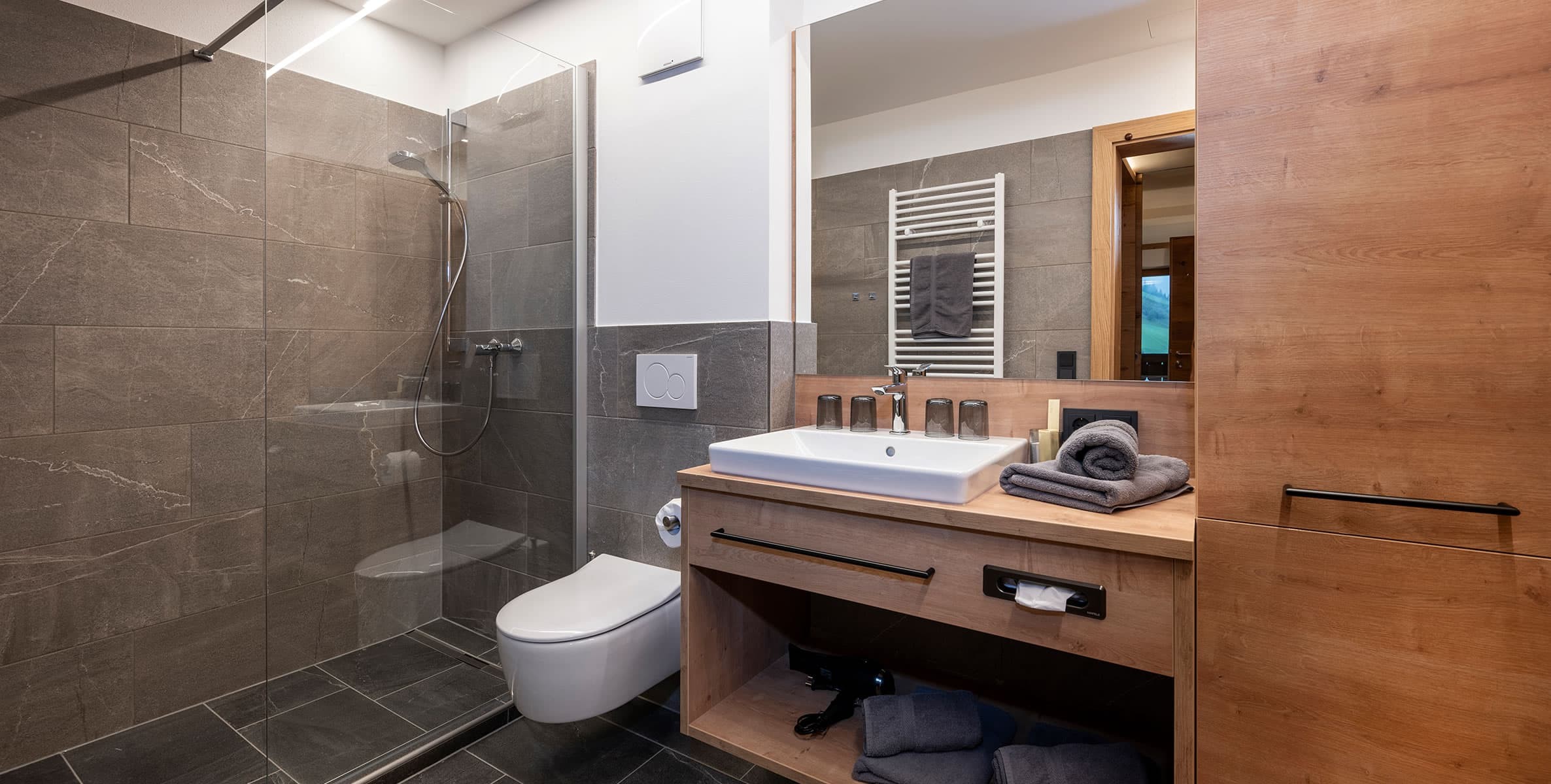 Badezimmer in der Ferienwohnung