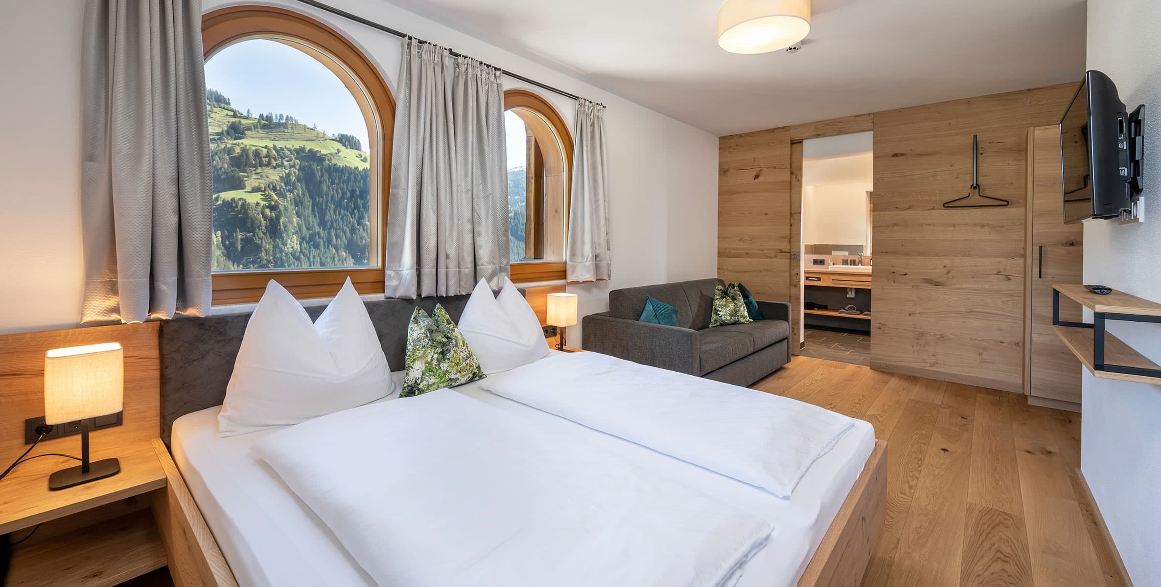 Schlafzimmer in der Ferienwohnung