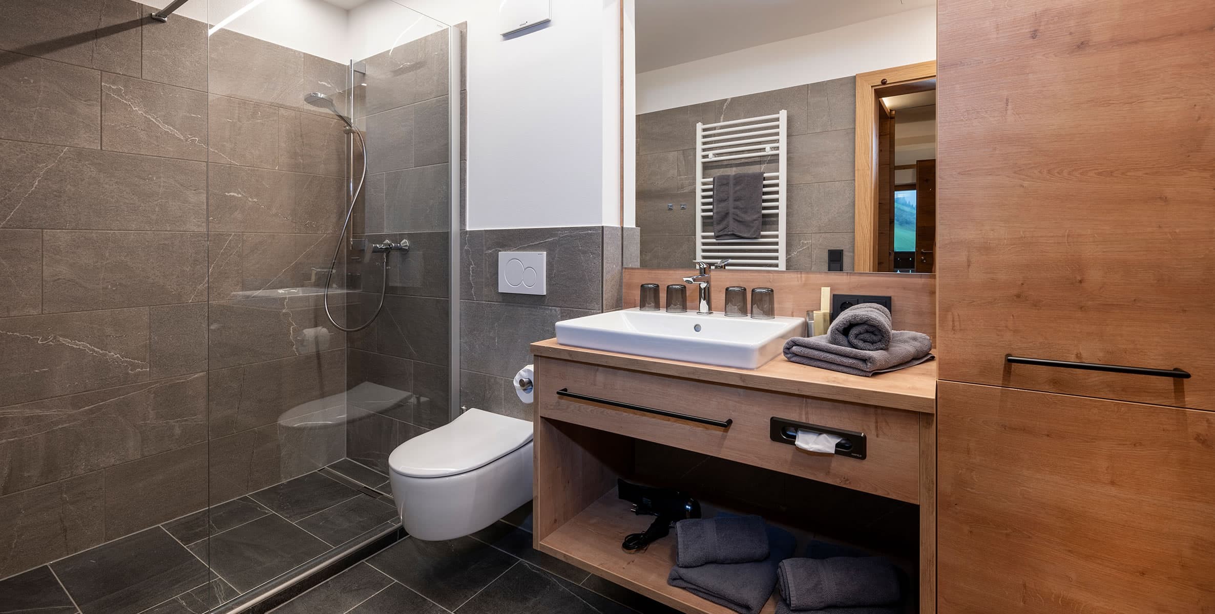 Badezimmer in der Ferienwohnung