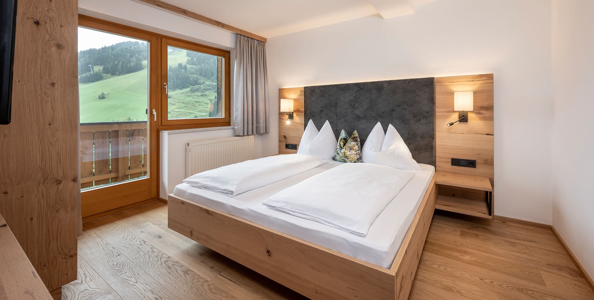 Schlafzimmer in der Ferienwohnung