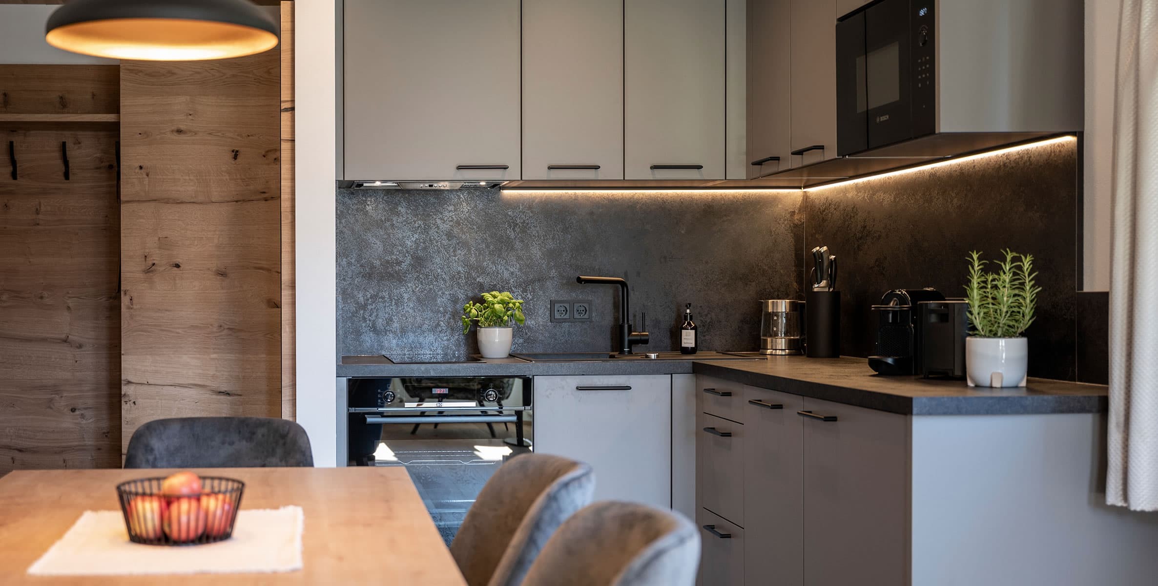 Wohnküche  in der Ferienwohnung