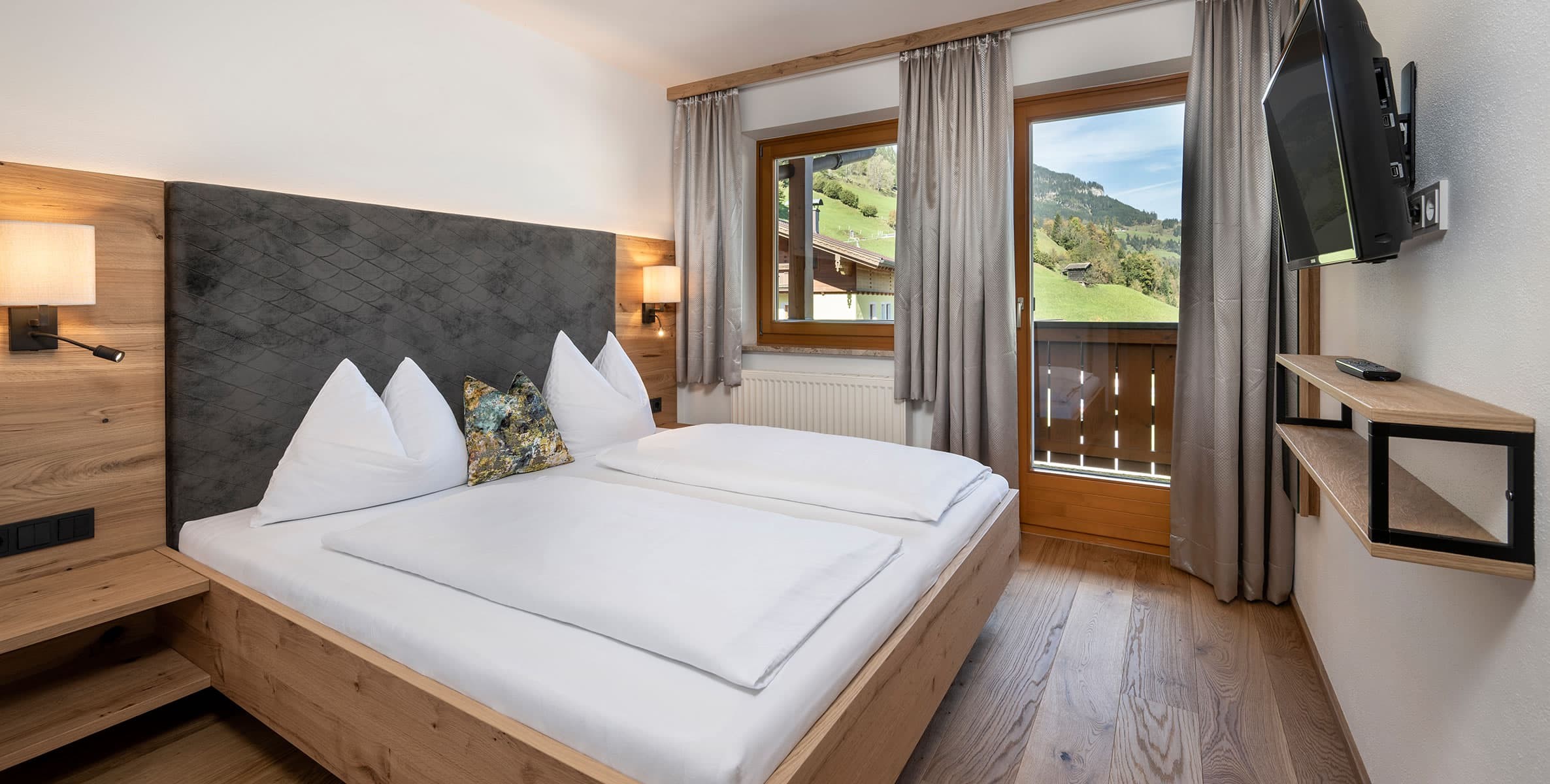 Schlafzimmer in der Ferienwohnung