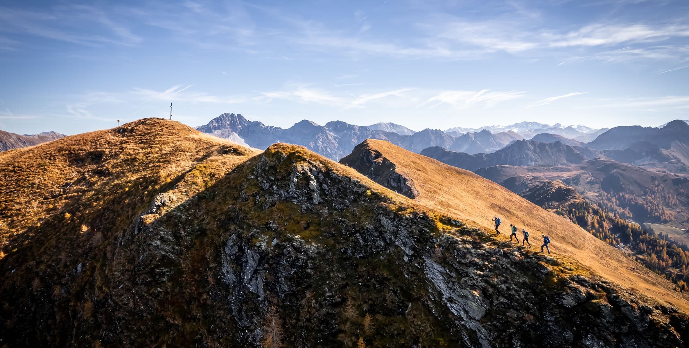 Wanderung zum Gipfel
