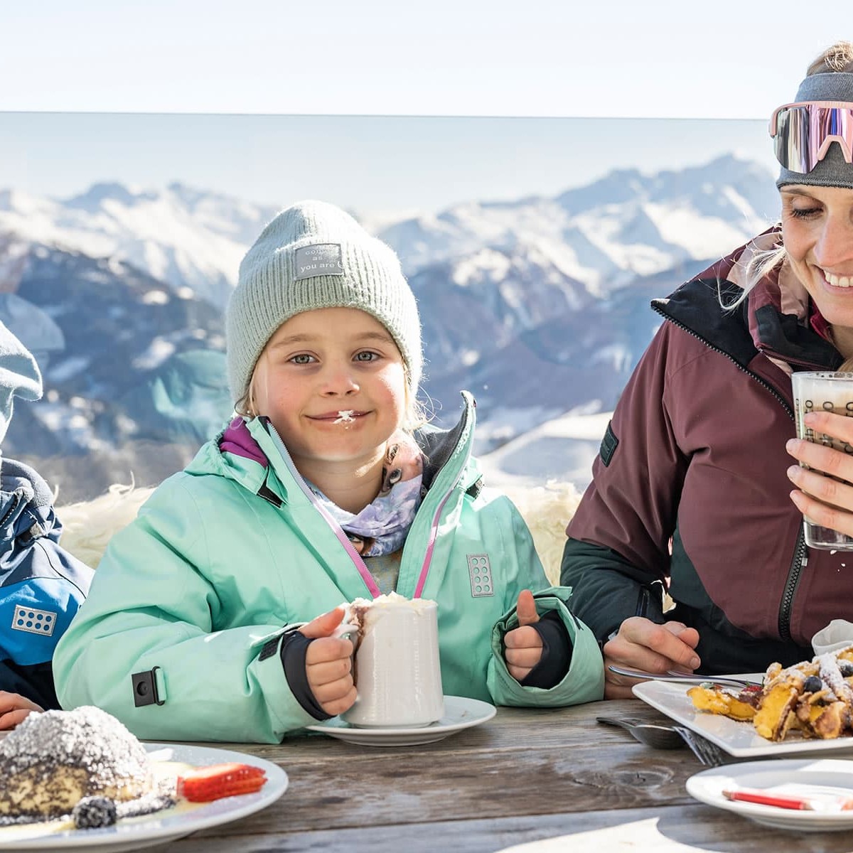 Rast in einer Skihütte