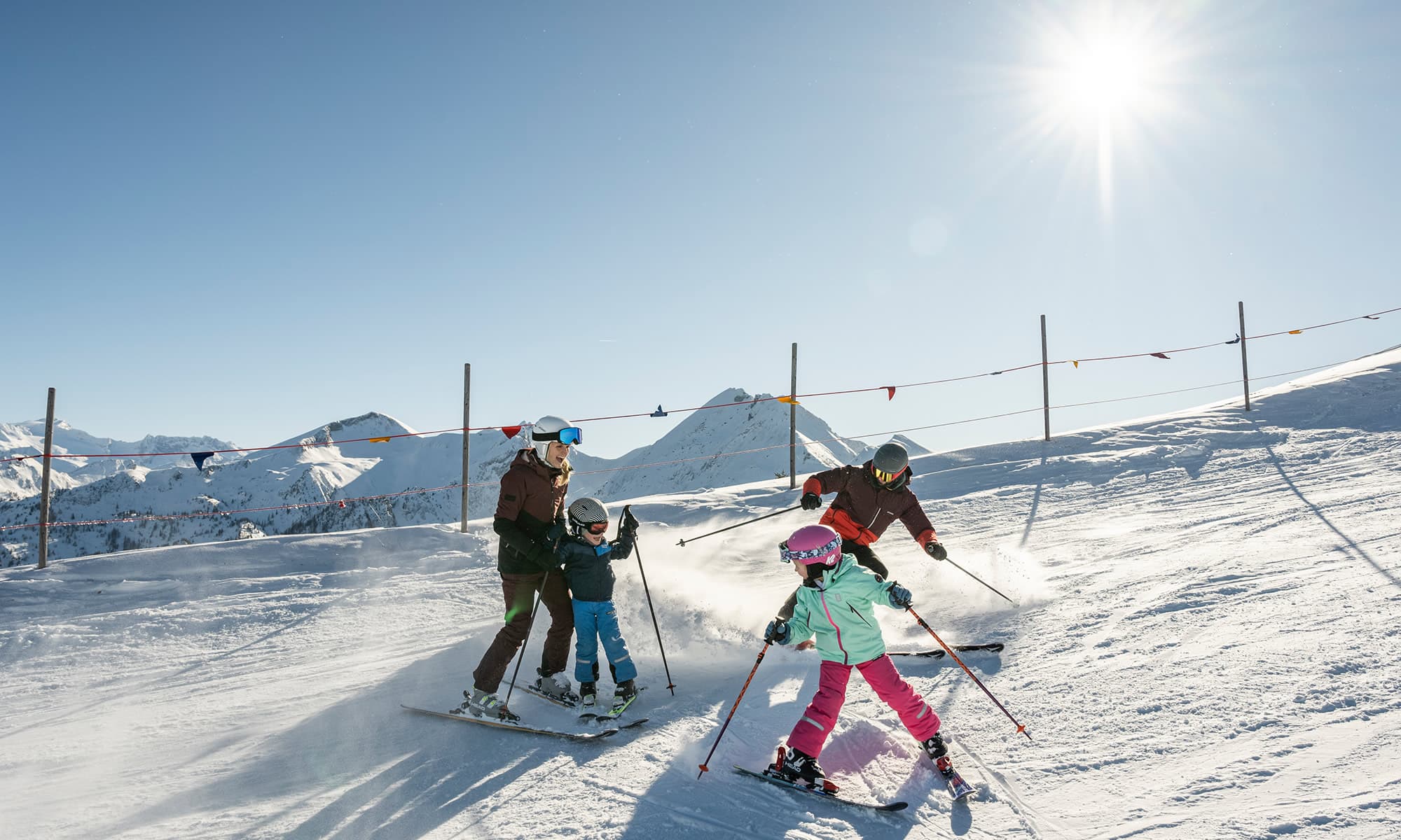 Skiurlaub mit der Familie im Aparthotel Bergengut in Großarl